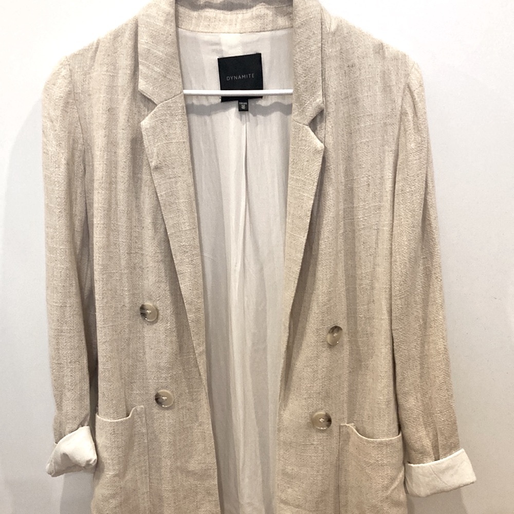 Dynamite Linen Blazer